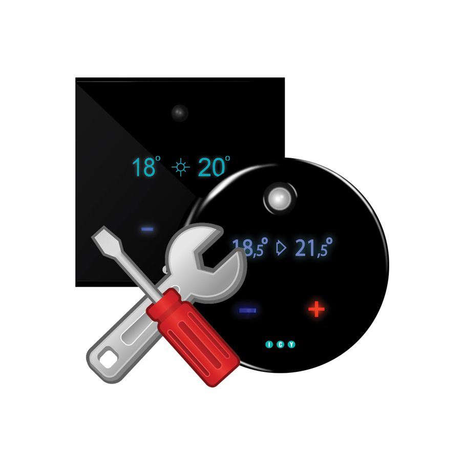 ledematen metro Actief Reparatie E-thermostaat of Slimme Thermostaat - ICY